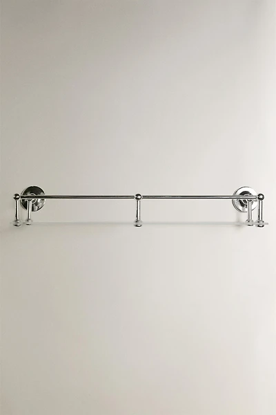 ÉTAGÈRE DE BAIN MÉTAL ET VERRE