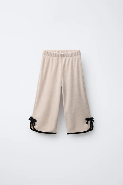 CONTRAST BOW SOFT TOUCH CULOTTES