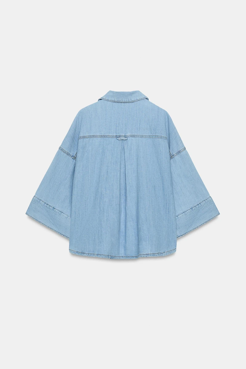 Z1975 WIDE SLEEVE DENIM SHIRT