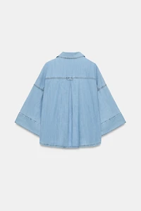 Z1975 WIDE SLEEVE DENIM SHIRT