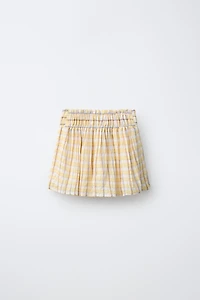 PLAID PRINT SKIRT