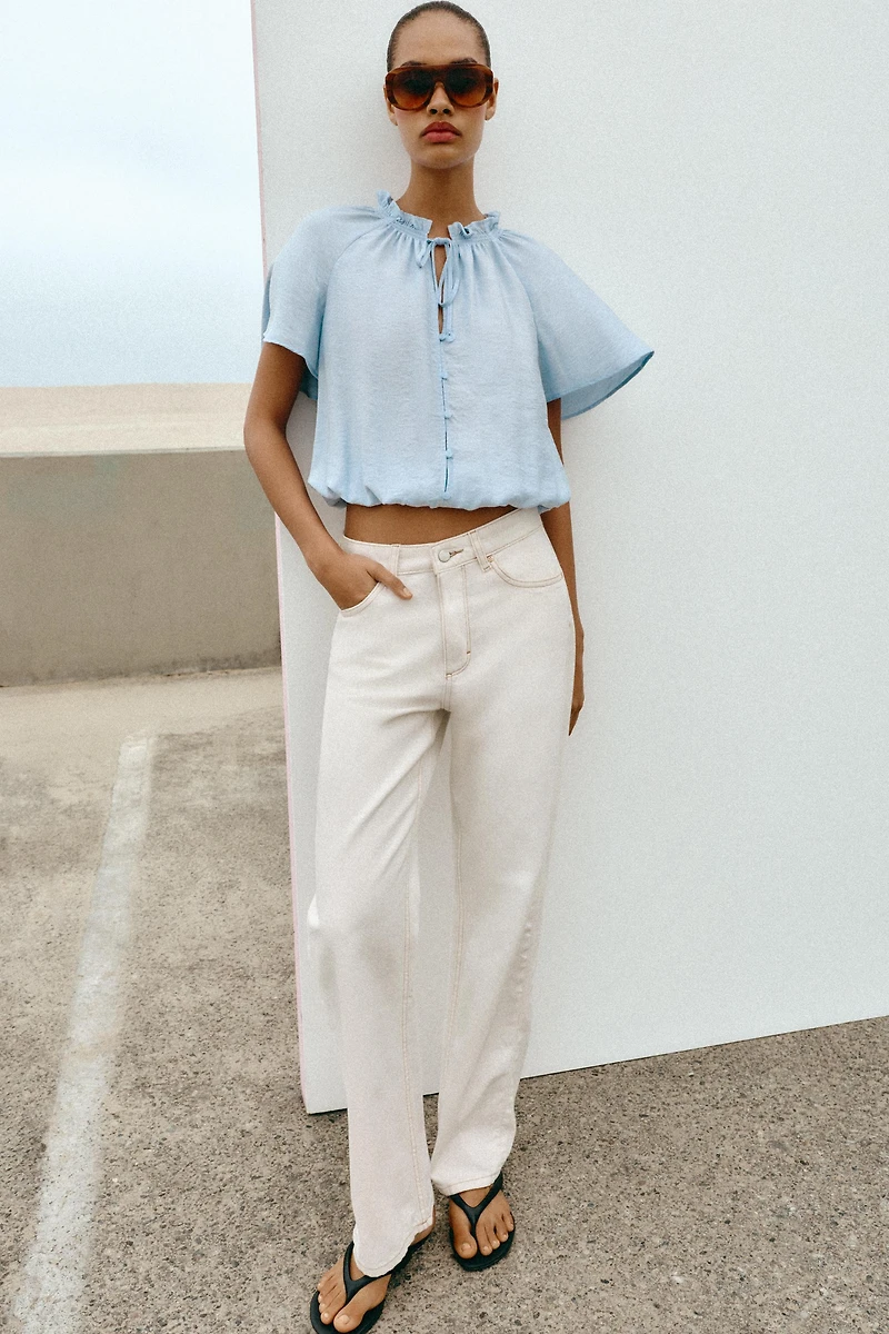 RUFFLED ROMANTIC BLOUSE