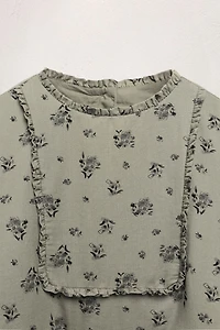 2-5 YEARS / LIMITED EDITION RUFFLED FLORAL DRESS