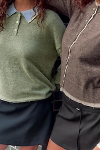 PULL POLO EN MAILLE BIMATIÈRE