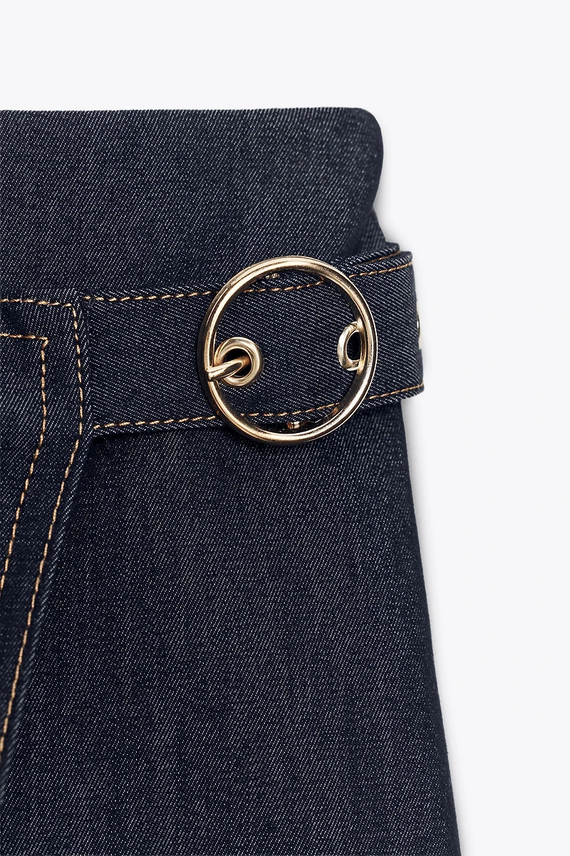 JUPE-PANTALON CROISÉE BOUCLE