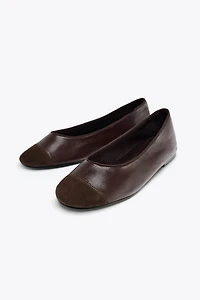 BALLERINES EN CUIR