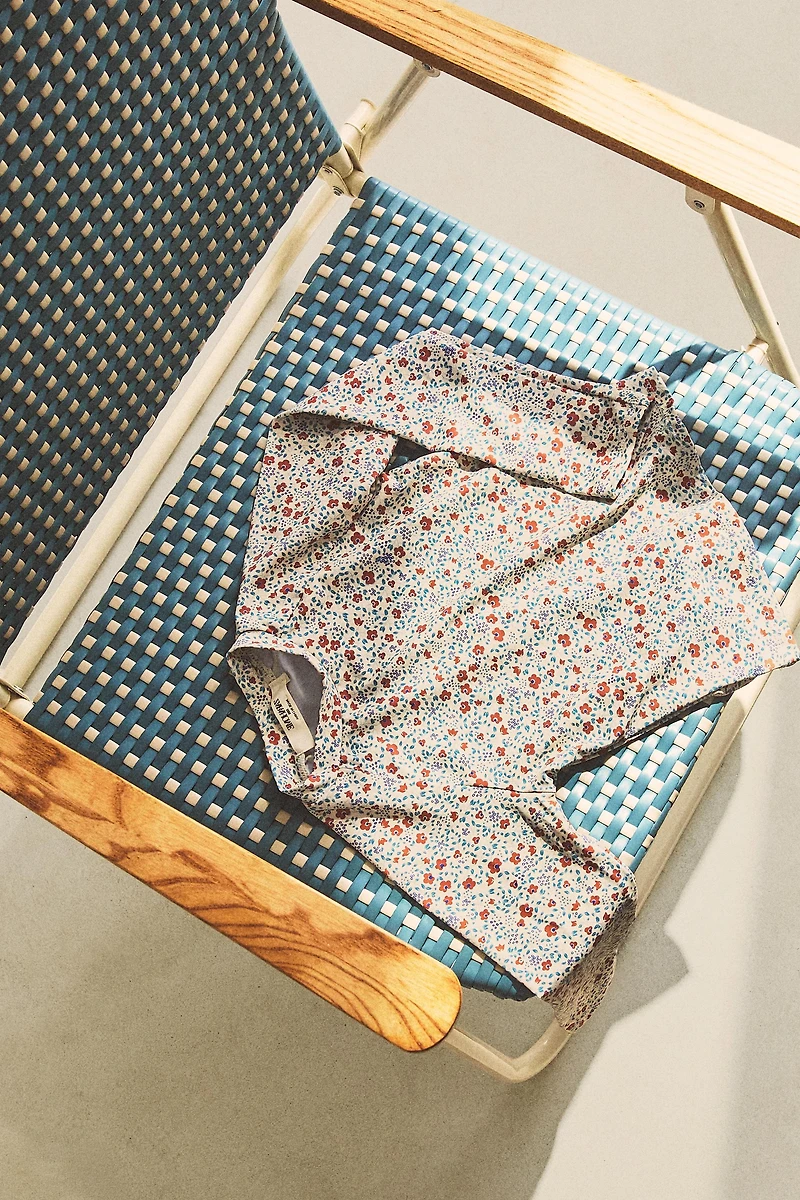 T-SHIRT ENFANT PLAGE FLEURS