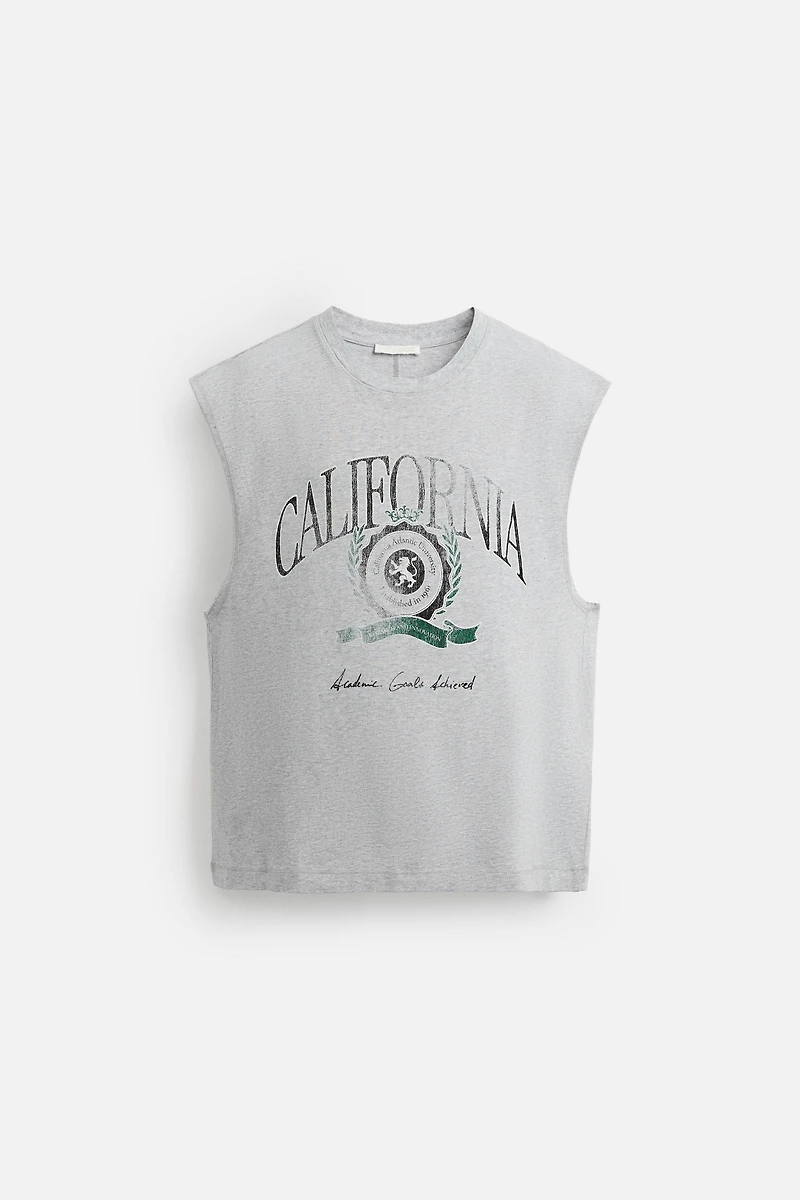 WASHED PRINT TANK TOP