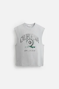 WASHED PRINT TANK TOP