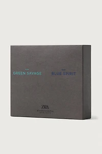 GREEN SAVAGE + BLUE SPIRIT EDT 2X100ML (3.4 FL.OZ)