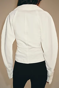 COMBINATION FABRIC TOP