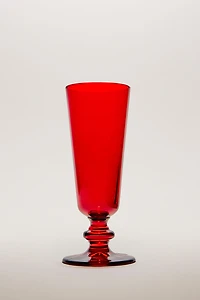 CHRISTMAS GLASS FLUTE