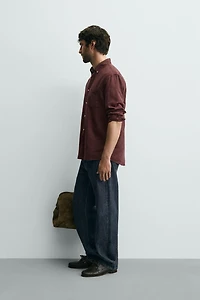 LINEN COTTON BLEND SHIRT