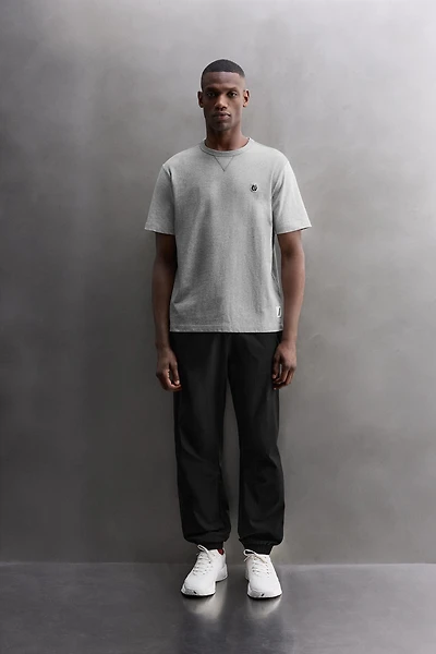 EMBROIDERED COLORBLOCK T-SHIRT
