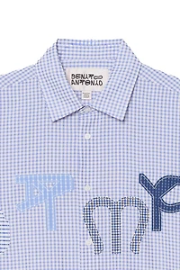 DTMF PATCH PLAID SHIRT