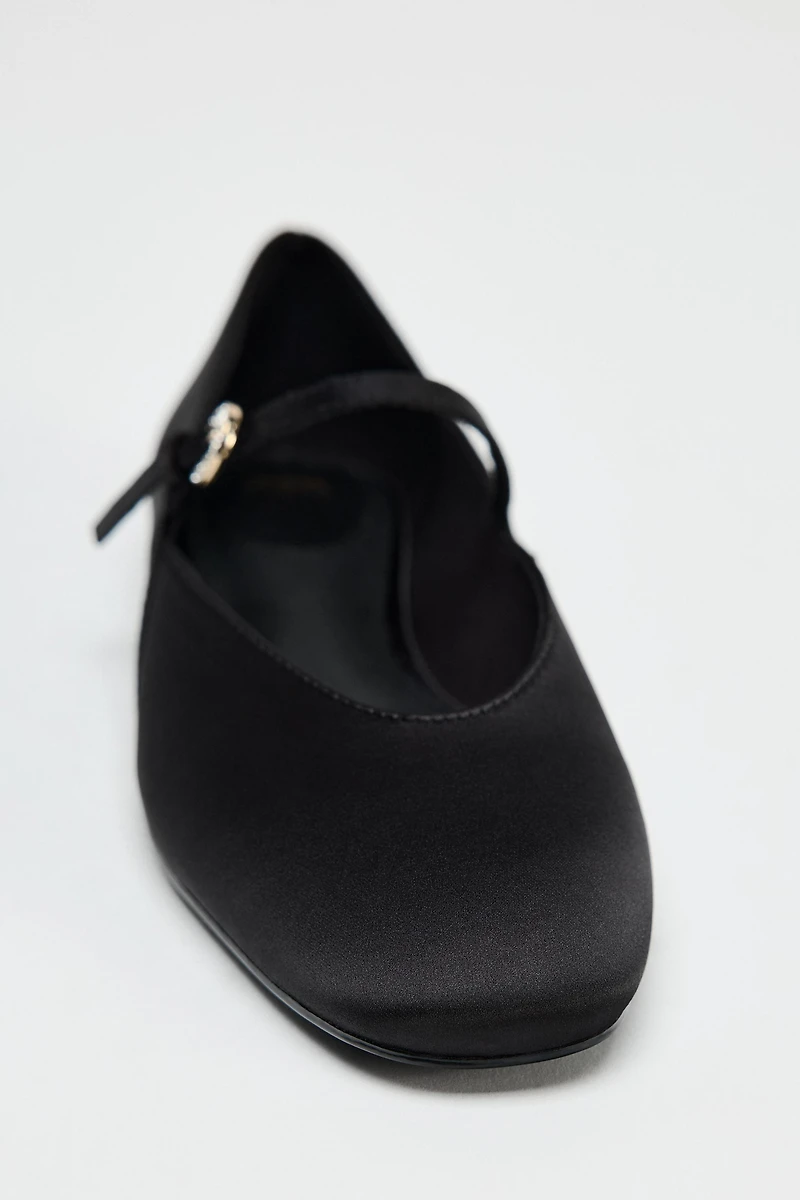 SATIN EFFECT BALLET FLATS 50TH ANNIVERSARY