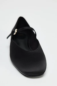 SATIN EFFECT BALLET FLATS 50TH ANNIVERSARY