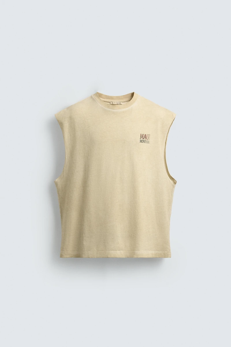 RELAXED FIT PRINTED TANK TOP