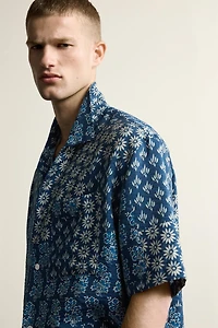 CHEMISE RELAXED FIT À IMPRIMÉ PATCHWORK