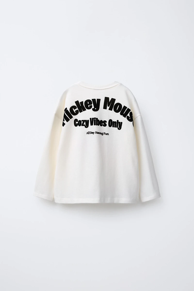 MICKEY MOUSE © DISNEY EMBROIDERED MEDIUM WEIGHT T-SHIRT