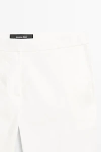 Linen kick flare fit pants