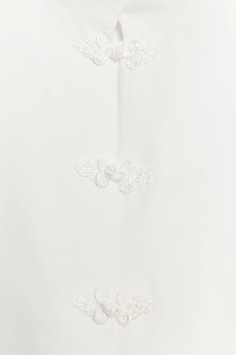 ZW COLLECTION PEPLUM BLAZER WITH FROG FASTENING