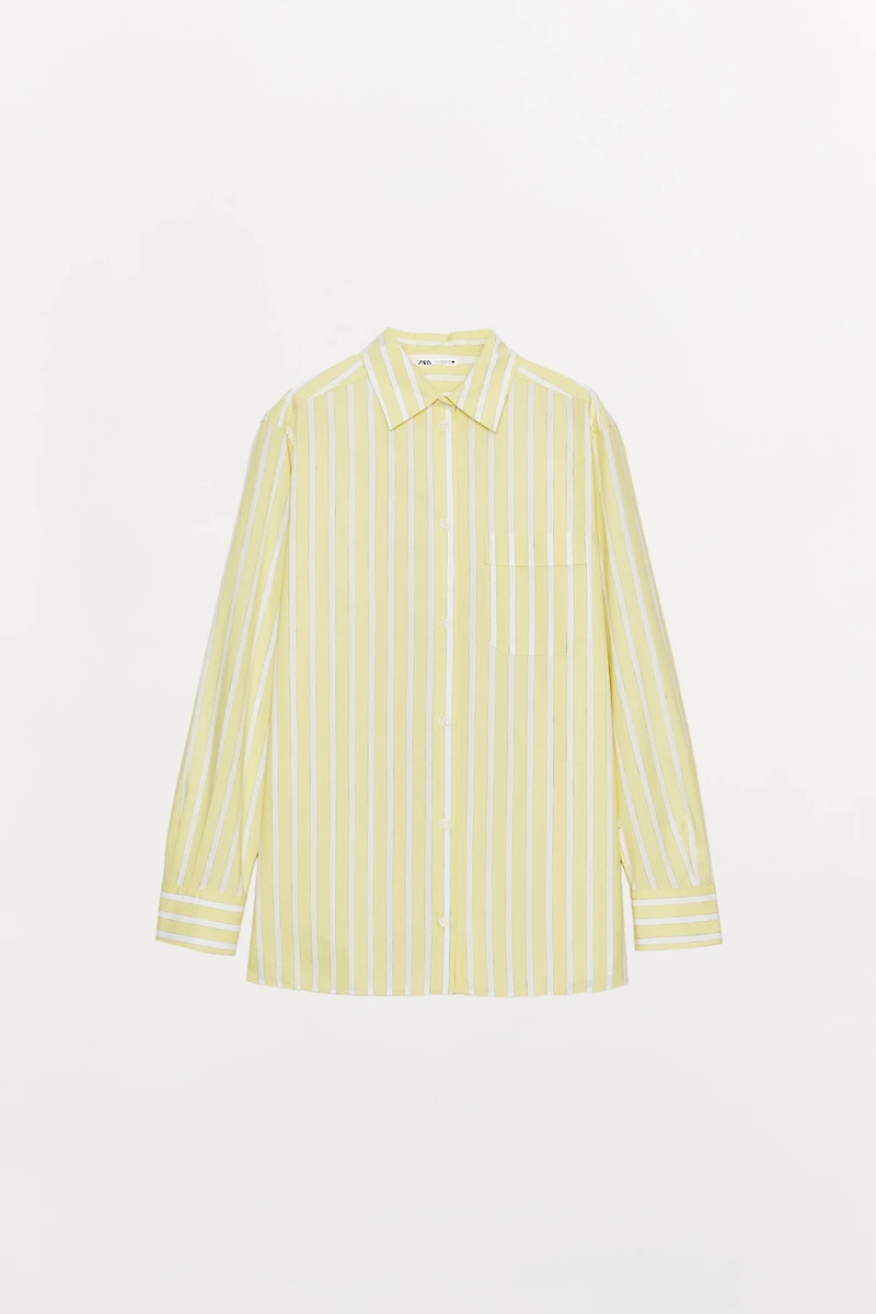 STRIPED PAJAMA SHIRT