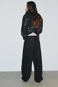 TRF MID-RISE FOLDED WAISTBAND JEANS