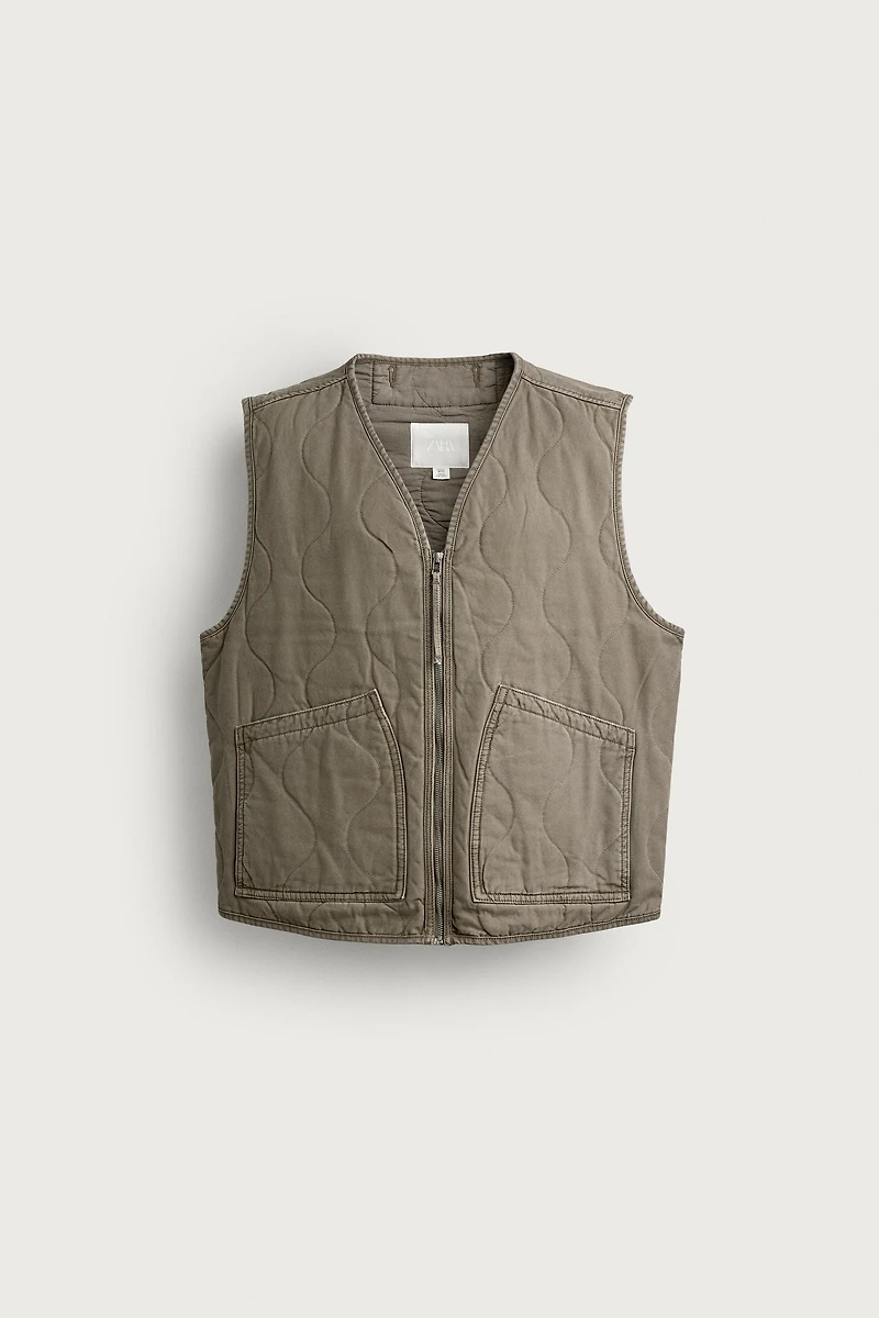 GILET DÉLAVÉ SURPIQÛRES