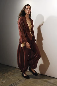 ZW COLLECTION LINEN EMBROIDERED KIMONO