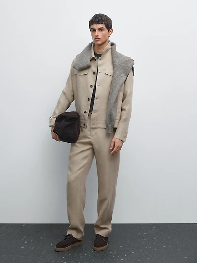 Flowing linen trousers