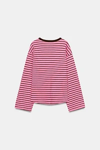 STRIPED HENLEY T-SHIRT