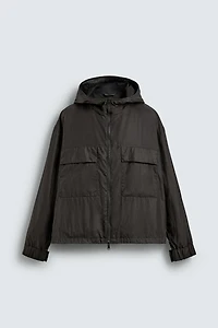 HOODED TECHNICAL JACKET