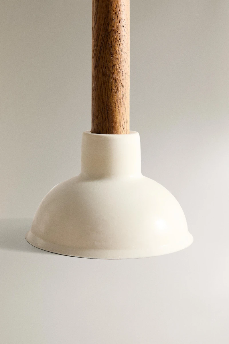 WOODEN AND RUBBER PLUNGER