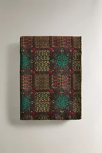 GEOMETRIC KNIT CHRISTMAS BLANKET