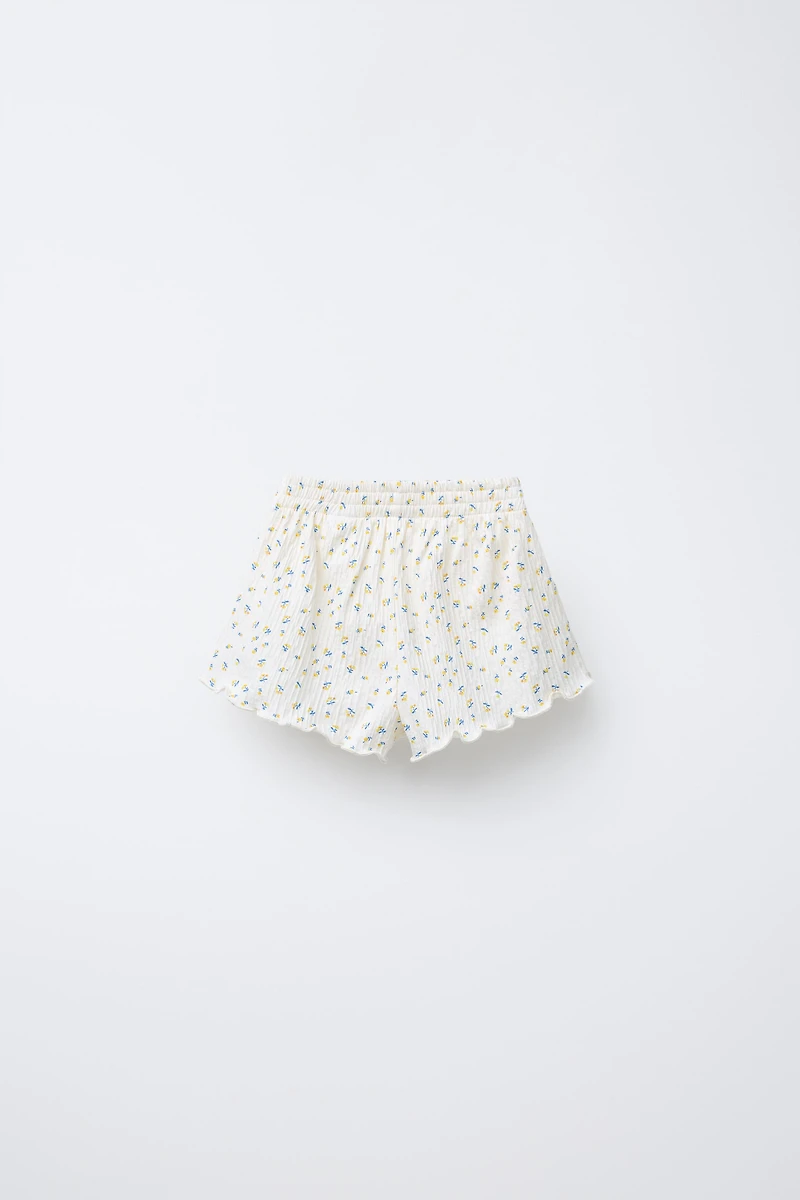 FLORAL PRINT BERMUDA SHORTS