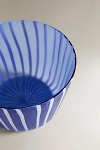 STRIPED BOROSILICATE GLASS BOWL