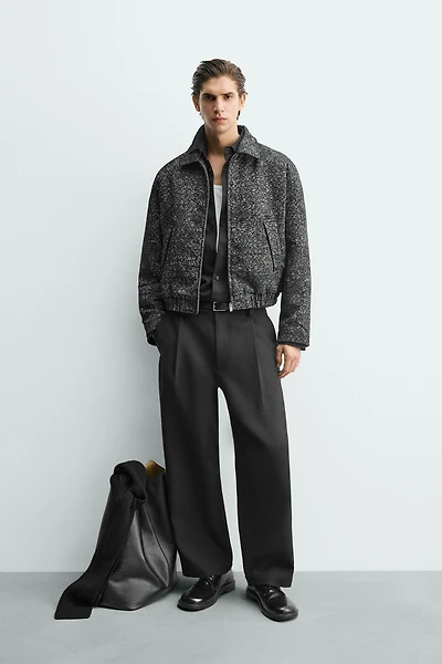 TEXTURED JACQUARD JACKET