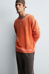 WASHED COTTON SWEATER