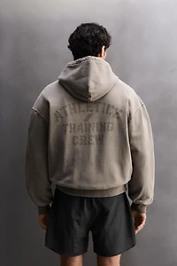 WASHED RELAXED FIT TRAINING SWEATSHIRT