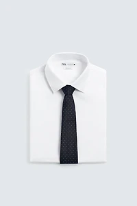 100% SILK POLKA DOT TIE