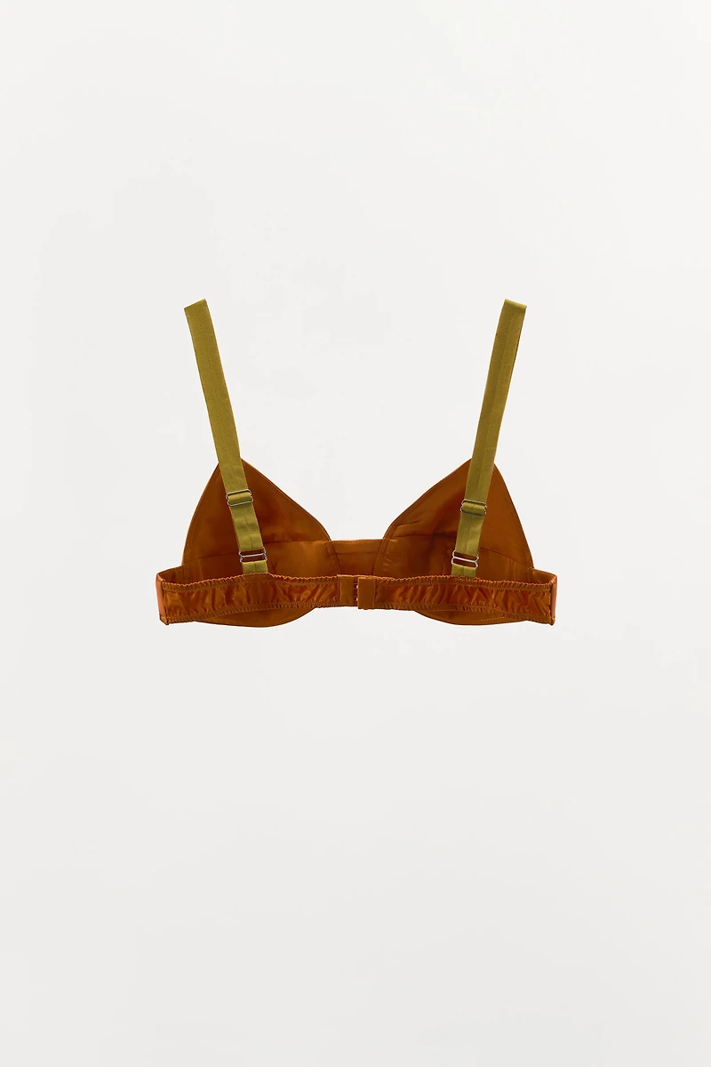 COLOR BLOCK TRIANGLE BRA