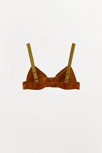 COLOR BLOCK TRIANGLE BRA