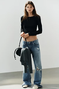 LONG SLEEVE COTTON T-SHIRT