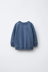 WASHED EFFECT SWEATSHIRT