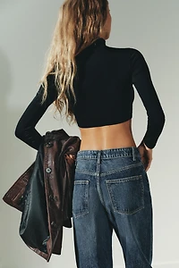 NYLON CROP TOP