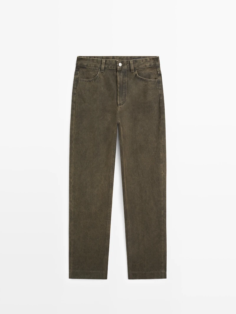 Mid-rise balloon fit jeans