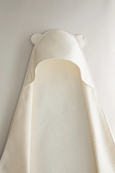KIDS' HOODED BATH TOWEL WITH EARS