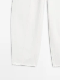 Jean barrel fit coutures apparentes
