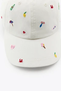 EMBROIDERED TWILL CAP